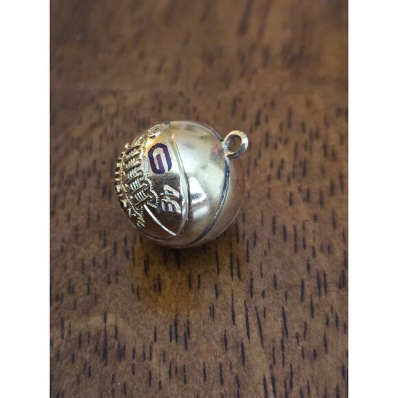 1948 Basketball Champions Award Red G Charm/Pendant 1/15 10K Yellow Gold Filled - Picture 5 of 7